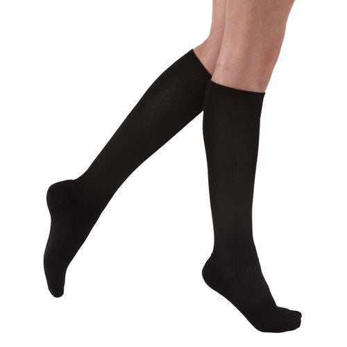 Jobst Activewear 30-40 Knee-Hi Socks Black Large Full Calf