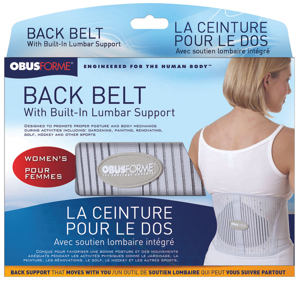 Back Belt-Female XX-Large Light Grey  Obusforme