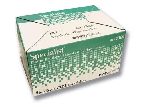 Specialist Plaster Bandages X-Fast Setting 4 x5yds Bx/12