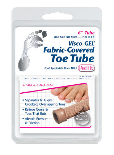 Visco-GEL Fabric-Covered Toe Tube  Small